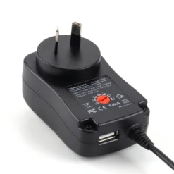 Life Easy Supply 3-12V Adjustable Power Switch Adapter 30W With 8 DC Conversion Plugs And USB Port Power Adapter