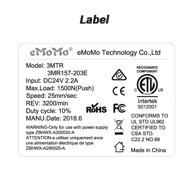 Life Easy Supply EMoMo 3MR157-203E Linear Actuator 4 Life Easy Supply EMoMo 3MR157-203E Linear Actuator