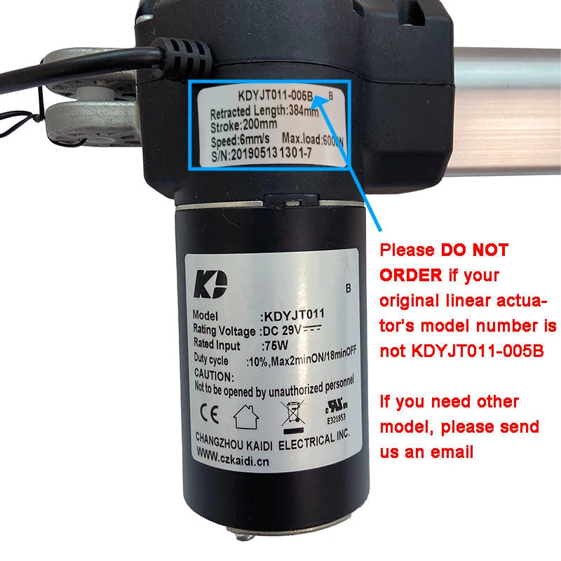 Life Easy Supply KDYJT011-005B Kaidi Linear Actuator For Power Recliner Lift Chair 4 Life Easy Supply KDYJT011-005B Kaidi Linear Actuator For Power Recliner Lift Chair