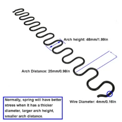 Life Easy Supply Upholstery Zig-Zag Spring Kit-6pk Springs Clips Nails For Furniture Chair Couch Repair