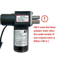 Life Easy Supply KDFSJ-190-5-1 Kaidi Linear Actuator For Power Recliner Lift Chair