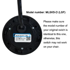 Life Easy Supply Switch & Charger MLSK5-D (LSF) Fixed Switch For Recliner Lift Chair Sofa Couch 2 Button 5pin W/ USB