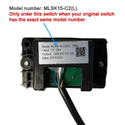 Life Easy Supply Mulin MLSK15-C2(L) Switch 4 Button Controller With USB For Recliner Lift Chair Couch Etc Switch & Charger