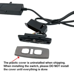 Life Easy Supply KDH120-005 4 Buttons Side Switch With USB For Recliner/Lift Chair Switch & Charger