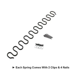 Life Easy Supply Upholstery Zig-Zag Spring Kit-6pk Springs Clips Nails For Furniture Chair Couch Repair