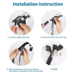 Life Easy Supply 118 In Cable Protection Sleeve For Cords Organization & Against Pets Chew Damage