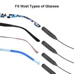 Life Easy Supply Adjustable Anti Slippery Eyeglass Retainer Strap No Tail Silicone - 3 Pack