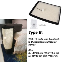 Life Easy Supply Sisal Furniture Cats Scratch Protection Mat - Suitable For Sofa Couch Recliner & More 12 Life Easy Supply Sisal Furniture Cats Scratch Protection Mat - Suitable For Sofa Couch Recliner & More