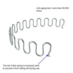Life Easy Supply Extra Length Upholstery Zig-Zag Spring Kit-6pk Springs Clips Nails For Furniture Chair Couch Repair