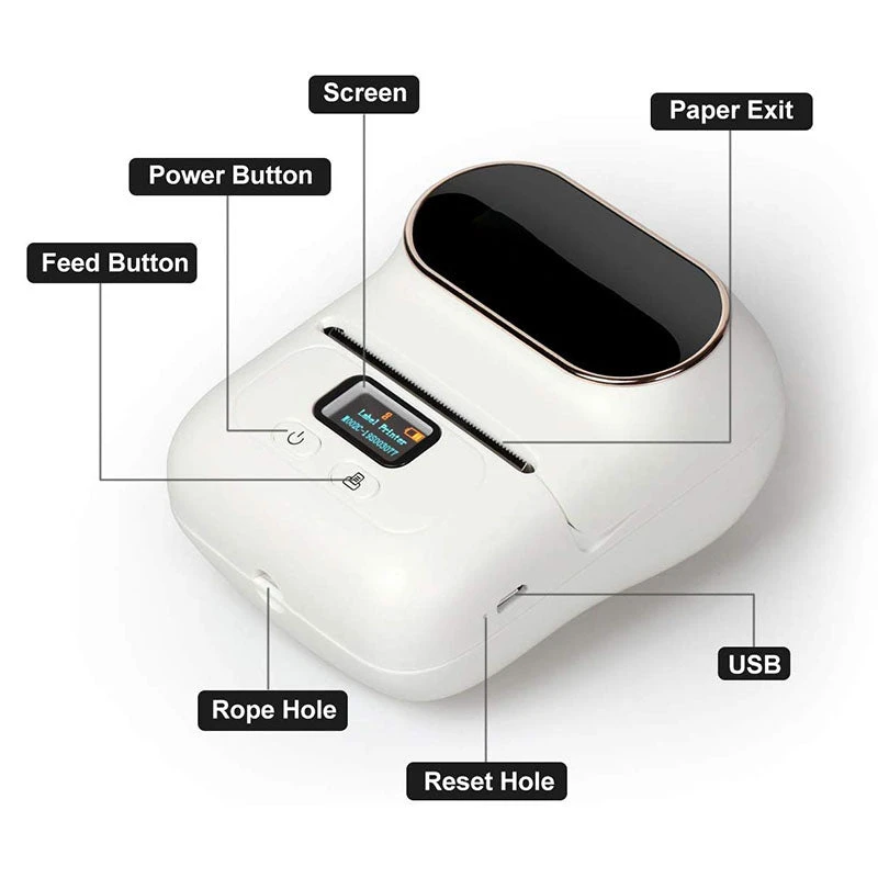 Life Easy Supply M110 Portable Bluetooth Thermal Printer Mini Mobile Sticker Label Maker, QR Barcode Clothing Jewelry Label Printing Machine 8 Life Easy Supply M110 Portable Bluetooth Thermal Printer Mini Mobile Sticker Label Maker, QR Barcode Clothing Jewelry Label Printing Machine