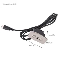 Life Easy Supply Rectangle Fixed 2 Button Switch With USB Charging Port For Home Theater Chair Power Recliner Sofa Switch & Charger