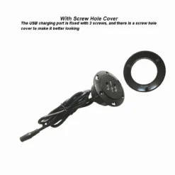 Life Easy Supply DIY Mounted Furniture USB Charging Port 5V 2A Dual USB With Power Adapter Switch & Charger