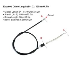 Life Easy Supply Upholstery 2 Pcs Replacement Recliner Release Cable For Chairs And Sofas - With Spring