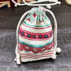Life Easy Supply Other Products 8Pcs Drawstring Linen Storage Bag Beam Bag For Small Items Like Gifts Jewelry Cosmetic Electronics Coins