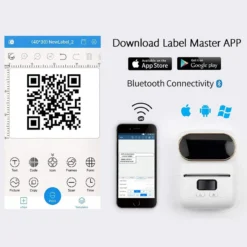 Life Easy Supply M110 Portable Bluetooth Thermal Printer Mini Mobile Sticker Label Maker, QR Barcode Clothing Jewelry Label Printing Machine 23 Life Easy Supply M110 Portable Bluetooth Thermal Printer Mini Mobile Sticker Label Maker, QR Barcode Clothing Jewelry Label Printing Machine