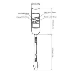 Life Easy Supply Mogktevo 4 Button 5 Pin Remote Controller For Recliner Lift Chairs