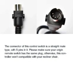 Life Easy Supply 6 Buttons Control Switch For Recliner Sofa Chair With USB & LED-backlit