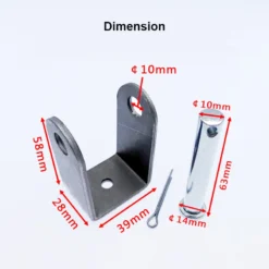 Life Easy Supply 2 Pcs U Shape Mounting Brackets Link For Linear Actuator Motor