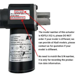 Life Easy Supply Kaidi KDFSJ352-6 Linear Actuator Motor Assembly