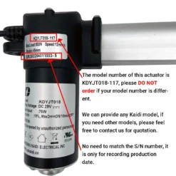 Life Easy Supply Kaidi KDYJT018-117 Linear Actuator Motor Assembly