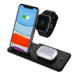 Life Easy Supply Wireless 4 In 1 Charge Stand For IPhone, Apple Watch, Airpods, Qi Wireless Charging Device Fast Charging