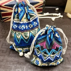 Life Easy Supply Other Products 8Pcs Drawstring Linen Storage Bag Beam Bag For Small Items Like Gifts Jewelry Cosmetic Electronics Coins