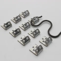 Life Easy Supply 100pcs Upholstery Zig-Zag Spring Clips S Clips DIY Chair & Sofa Spring Repair Clips - With Plastic Sleeve