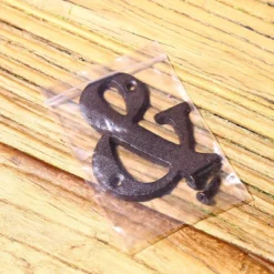 Life Easy Supply 3 Inch Vintage Wrought Iron House/Mailbox Number, DIY Cast Iron Alpabet Letter With Install Screws Other Products