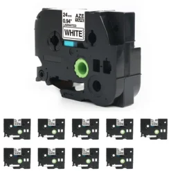 Life Easy Supply Other Products 10 Pack Compatible Label Tape Replacement For TZe-251 TZ251 Brother P Touch Label Tape 24mm/0.94in